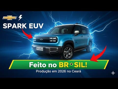 Chevrolet Spark EUV será produzido no Brasil! Montagem começa no Ceará
