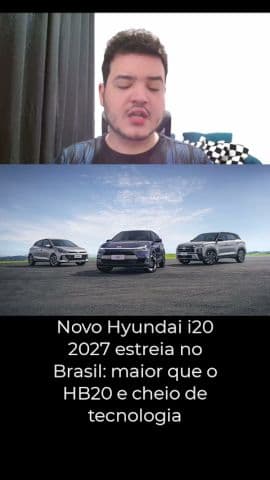 Hyundai i20 2027 chega ao Brasil por R$ 99.990 para encarar Polo e Onix #hyundai #hyundaii20