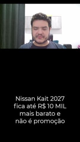 Nissan BAIXA o preço do Kait 2027 em até R$ 10 mil na tabela #nissan #kait2027 #nissankait