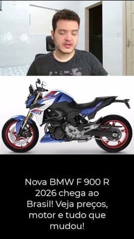Nova BMW F 900 R 2026 chega ao Brasil! Veja preços, motor e tudo que mudou! #bmw #f900r #bmwmotorrad