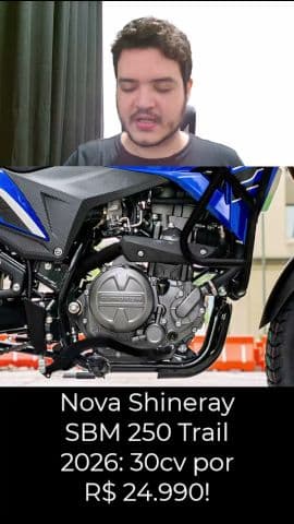 Nova Shineray SBM 250 Trail 2026: 30cv por R$ 24.990! #shineray #moto #sbm #sbm250trail
