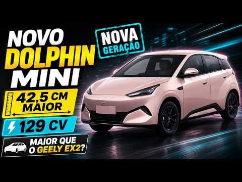 Novo BYD Dolphin Mini cresce muito e fica maior que o Geely EX2