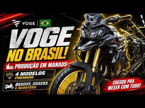 Nova Marca Chinesa de Motos Já Produz no Brasil! Conheça as VOGE DS900X, DS525X, SR4 e SR3