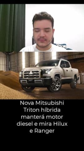 Nova Mitsubishi Triton híbrida manterá motor diesel e mira Hilux e Ranger #triton #mitsubishi