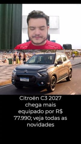 Novo Citroën C3 2027 ganha equipamentos, novas cores e mantém preço inicial #citroen #c32027 #c3
