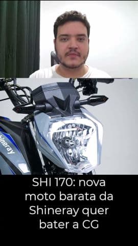 Nova SHI 170 surpreende com Bluetooth e LED; veja detalhes #shineray #shi170 #moto