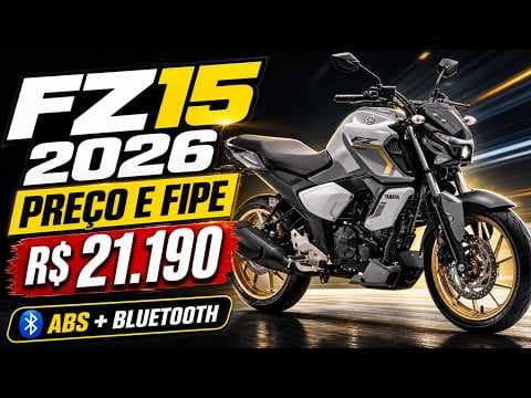 Yamaha FZ15 2026 vale a pena? Veja preço, ficha técnica e novidades