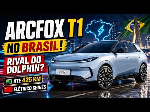 BAIC Arcfox T1 aparece no Brasil e pode enfrentar Dolphin, EX2 e Ora 03