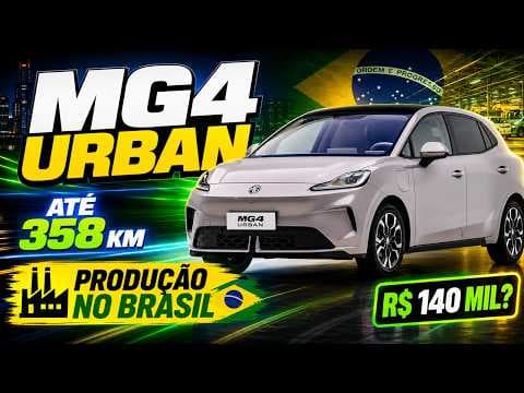Novo MG4 Urban chega para enfrentar BYD Dolphin com até 358 km de autonomia
