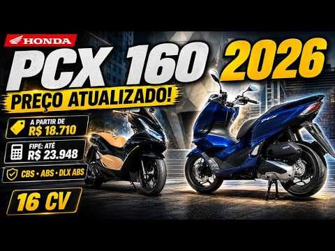 PCX 160 2026 Vale a Pena? Veja Preço, Motor, Consumo e Equipamentos