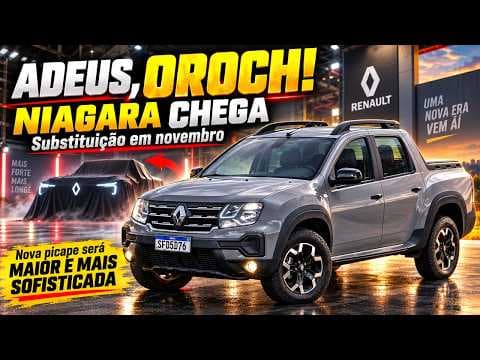 ADEUS OROCH! Renault Niagara chega em novembro maior e muito mais moderna