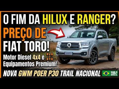 GWM Poer P30 Trail: nova rival da Hilux chega forte no Brasil
