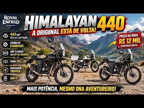 Nova Himalayan 440 custa equivalente a R$ 12 mil e mantém estilo da original