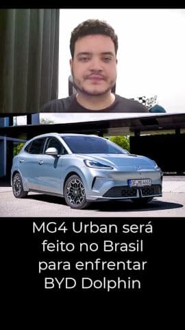 MG4 Urban será feito no Brasil para enfrentar BYD Dolphin #mg #mg4urban #mg4 #carroelétrico