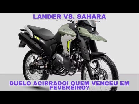 Yamaha Lander 250 x Honda Sahara 300: disputa acirrada! Quem vendeu mais?