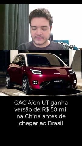 GAC Aion UT ganha versão de R$ 50 mil na China antes de chegar ao Brasil #gac #aionut #carroelétrico