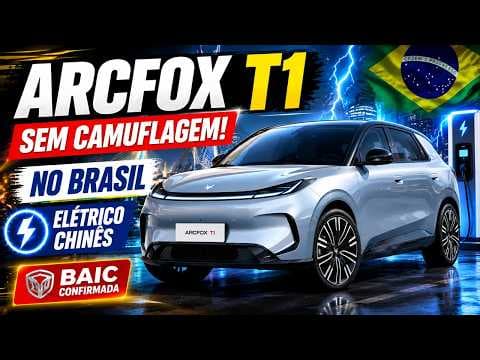Arcfox T1 aparece sem disfarce em SP! Novo elétrico da BAIC vem ao Brasil?