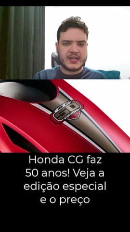 Honda CG 160 Special Edition celebra 50 anos da moto mais vendida do Brasil #honda #cg160