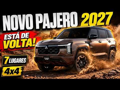 NOVO MITSUBISHI PAJERO 2027 é revelado! O LENDÁRIO SUV ESTÁ DE VOLTA