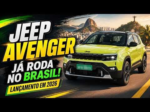 Jeep Avenger aparece no Brasil antes do lançamento! Novo SUV chega em 2026