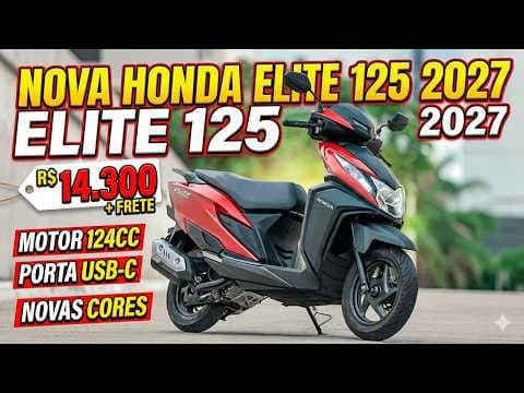 Honda Elite 125 2027 vale a pena? Preço, consumo e novidades