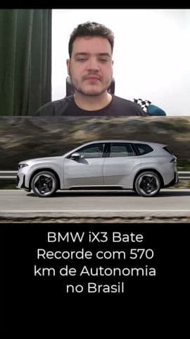 BMW iX3 Bate Recorde com 570 km de Autonomia no Brasil #bmw #ix3 #bmwix3 #carroeletrico