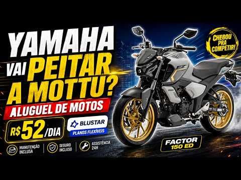 Yamaha lança ALUGUEL de motos no Brasil: Factor 150 por R$ 364 por semana