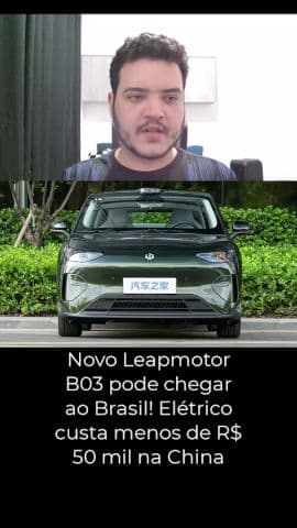 Novo Leapmotor B03 pode chegar ao Brasil! Elétrico custa menos de R$ 50 mil na China #leapmotorb03