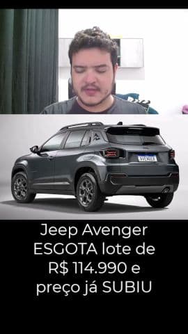 ACABOU a promoção! Jeep Avenger fica R$ 5 MIL mais caro #jeepavenger #avenger #jeep