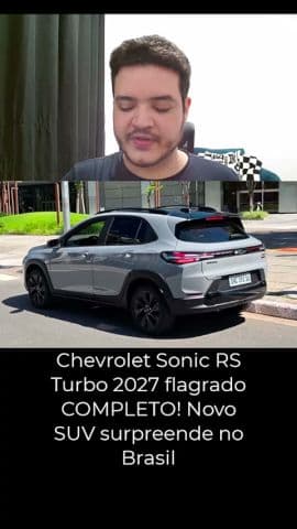 Chevrolet Sonic RS Turbo 2027 flagrado COMPLETO! Novo SUV surpreende no Brasil #chevrolet #sonic